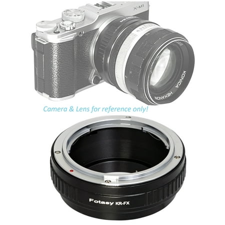 Image of Fotasy Premier Konica AR Lens to Fuji X Adapter KR Lens to X Mount Compatible with Fujifilm X-Pro1 X-Pro2 X-Pro3 X-E2 X-E3 X-A10 X-M1 X-T1 X-T2 X-T3 X-T4 X-T10 X-T20 X-T30 X-T30II X-T100 X-H1