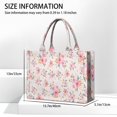 thumbnail image 3 of Large Capacity Tote Bag,Pioneer Flower Floral Print Pattern Handbag Fashion Luxury Tote Bag,15.7"x13"x 5.1" Inches,Laptop Compatible, 3 of 6