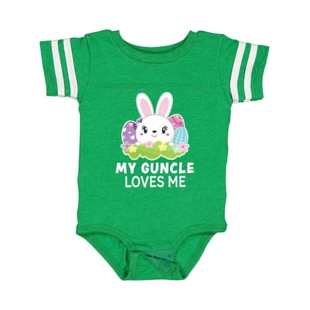 

Inktastic My Guncle Loves Me with Bunny and Easter Eggs Gift Baby Girl Bodysuit