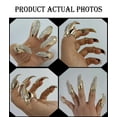 thumbnail image 4 of Set de anillos de uñas postizos Bestga para Halloween, 10 unidades, color dorado, 4 of 7