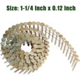 thumbnail image 4 of labwork 7200 Count Siding Nails 15 Degree 1-1/4 Inch x 0.12 Inch Collated Wire Coil Full Round Head Ring Shank Electro Galvanized Roofing Nails, 4 of 6