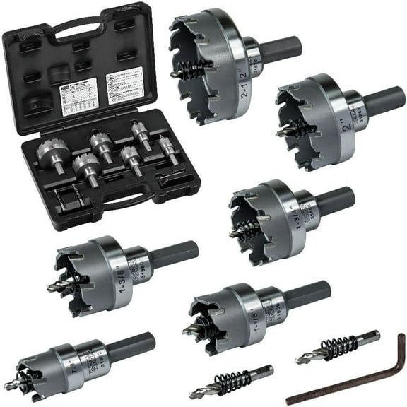Klein Tools 31873 8-Piece Master Electrician Hole Cutter Set