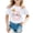 White, variant on Girls T Shirts It's My Birthday Letter Print Short Sleeve Round Neck Tee Top Girls Tops White 12-13 Years