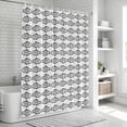 thumbnail image 6 of Ocean Brown Fish Shower Curtain, Waterproof Shower Curtains for Bathroom, Summer Fishing Coastal Nautical Simple Washable Fabric Bathtub Curtain Set Bath Decor with 12 Hooks Extra Long 72"x96", 6 of 8