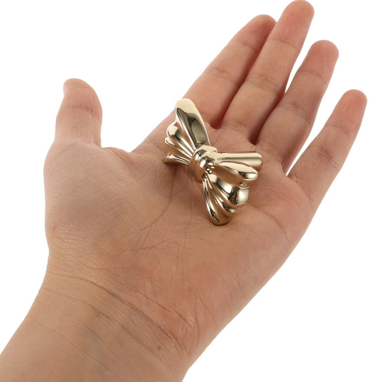 OUNONA Brass Bow Dresser Knobs Bow Shapes Drawer Knobs Door Pulls Handles  Cabinet Knobs For Closet Drawer Dresser Wardrobe Cupboard Golden -  Walmart.com