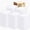 White, variant on GOLD TEXTILES 12 PC Cotton Blend White Bar Mops 16x19" Kitchen Towels with Gold Stripe Commercial & Home Use