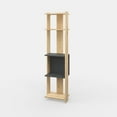thumbnail image 6 of Ada Home Decor Abis 4 Tier Bookcase, Anthracite/Oak, 6 of 7