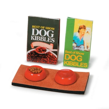 Timeless Minis Miniatures: Mini Dog Food & Bowls