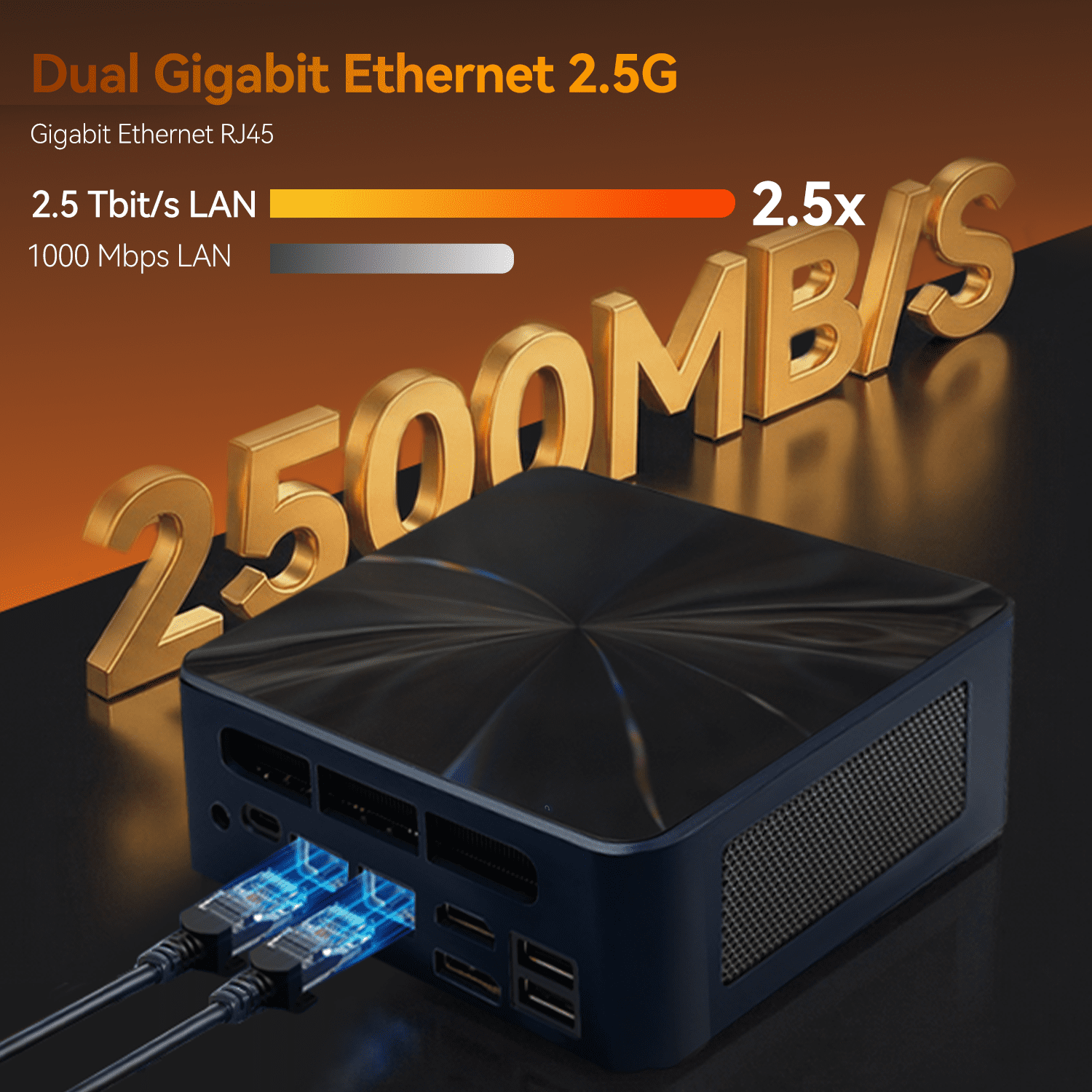 BRENUC N7P Mini Desktop PC Barebone, AMD Ryzen 7 8845HS, Wifi 6 & Bluetooth 5.2 ,No RAM/No SSD