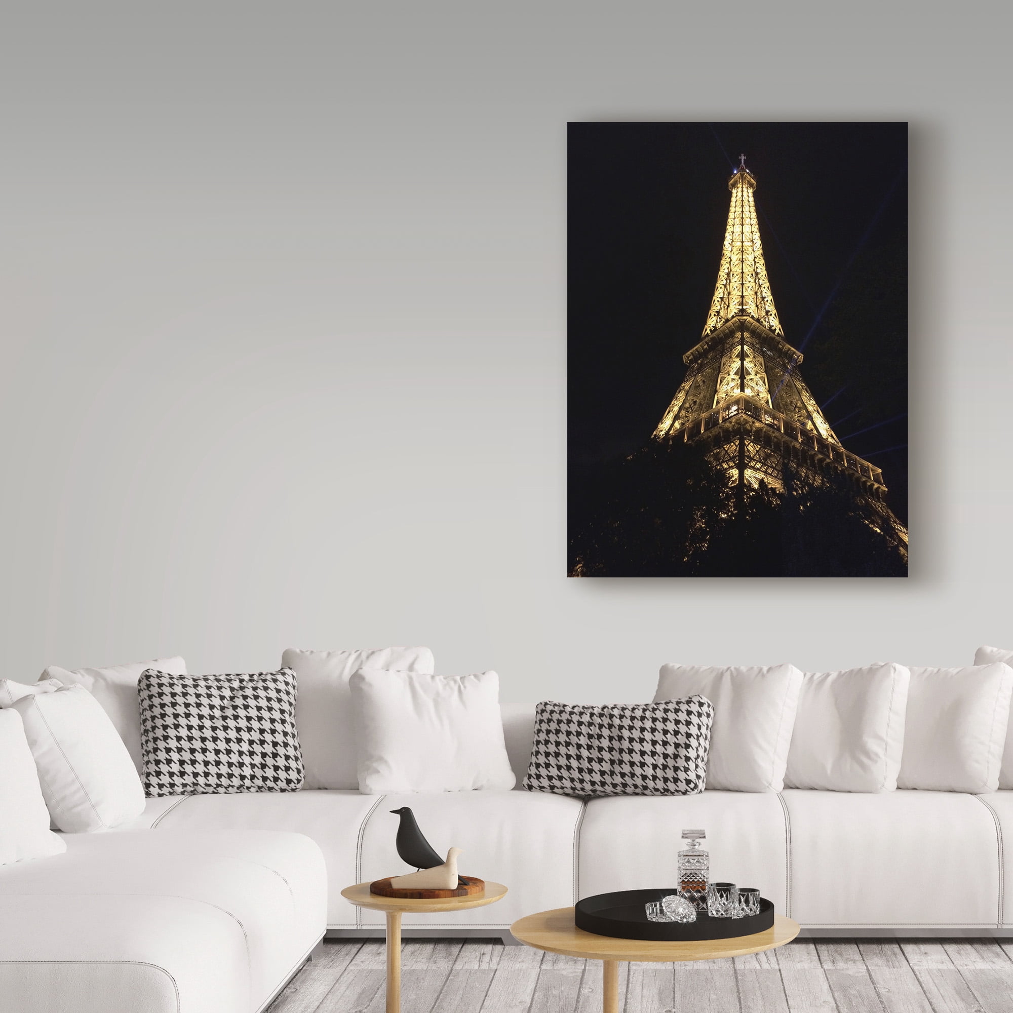 Trademark Fine Art 'Eiffel Tower Up Close' Canvas Art by Jessica Putnam