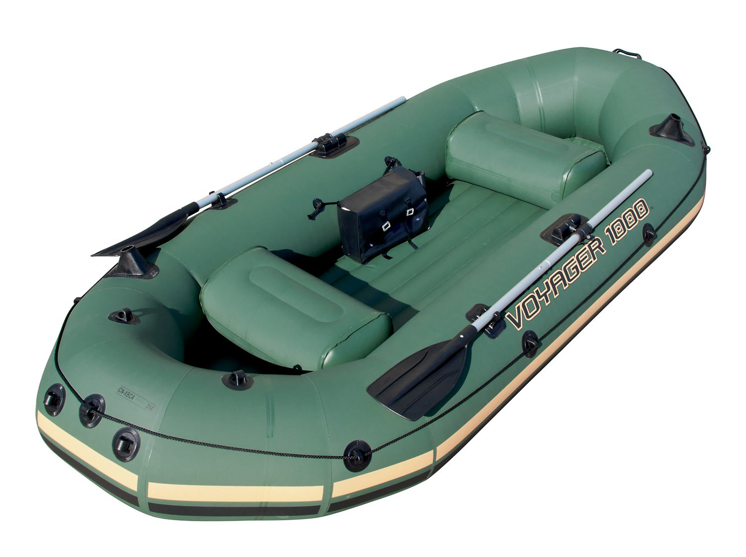 Bestway Inflatable Voyager 1000 2Person Boat/Raft With Aluminum Oars