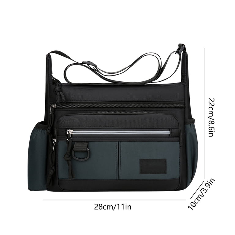 Crossbody Bag For Men,Large Capacity Commuter Shoulder Bag,Multi