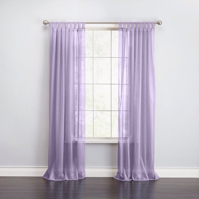 HAOAN BH Studio Sheer Voile Tab-Top Panel