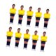 thumbnail image 2 of 10 piezas Foosball Men Reemplazo de jugadores de fútbol Partes de fútbol de fútbol liviano Men de fútbol para sala de juegos de cumpleaños Adultos Amarillo azul oscuro, 2 of 8