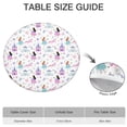 thumbnail image 6 of Princess Castle & Unicorn Pattern Round Fitted Tablecloth with Elastic Edge,Dining Table Cover Waterproof,Outdoor Round Tablecloth for Camping,Dining,Indoor and Outdoor, 6 of 7
