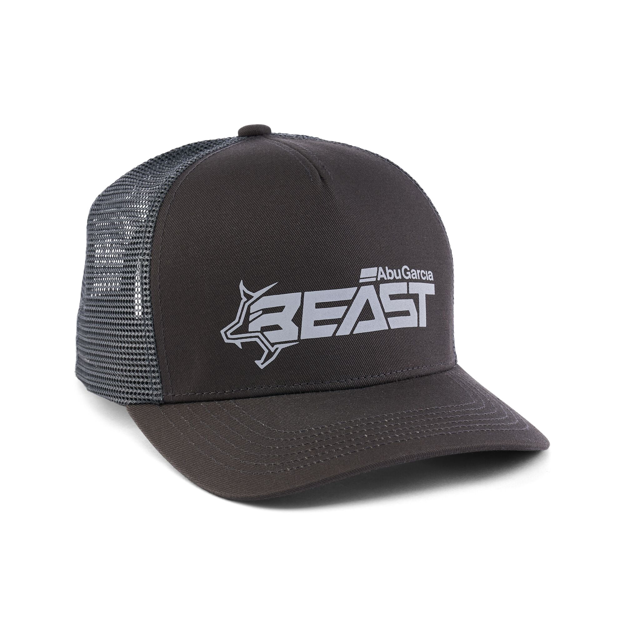 Abu Garcia Beast Beast™ Reflective Logo Trucker Hat, Charcoal