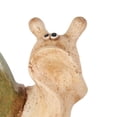 thumbnail image 4 of DecMode 12" Snail Garden Sculpture with Rabbit and Green Accents, 4 of 9