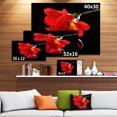 thumbnail image 3 of Fleur de Freesia sur Fond Noir - Grande Oeuvre Florale sur Toile, 3 of 4