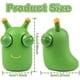 thumbnail image 3 of 4Pcs Funny Green Worm Stress Balls, Cute Ugly Eyeball Squeeze Toys, 3D Fidget Worms Anxiety Relief Sensory Toys for Kids & Adults, 3 of 5