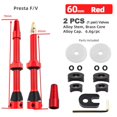 thumbnail image 5 of Bicicleta Tubeless Presta F/V Brass Core Tubeless Value Stem Rojo 60mm Cola extensor de valor, 5 of 5