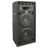PylePro 1200 Watt Dual 8-Way 15-Inch Stage Speaker Cabinet Black | PADH152