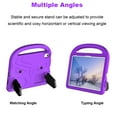 thumbnail image 3 of Elehold Kids Rugges Case Copmaptible with iPad 10th Generation 10.9" 2022, Red Hard PC+Sold TPU with Shock Full Body Protection Kickstand Folio Stand Handle Children Friendly Case, Purple, 3 of 10