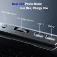 thumbnail image 6 of ESLIFE Laptop Cooling Pad, RGB Gaming, 6 Quiet Fans, 2 USB Ports, Phone Holder, for 13"-18" Laptops, 6 of 7