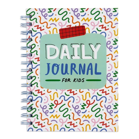 Pen+Gear Hardcover Spiral Daily Journal for Kids, 204 Pages, 6.42" x 8", Uncoated Paper