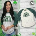 thumbnail image 2 of Tees2urdoor St. Patrick's Day Arches Raglan, Adult X-Large, Natural, 2 of 3