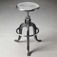 thumbnail image 2 of Beaumont Lane 22" Iron Bar Stool in Silver, 2 of 2
