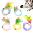 thumbnail image 3 of 5 Pcs Jouet d'Entraînement pour Animaux Tuyau à Fausse Plume Design Jouet Interactif pour Chat Jouet de Jeu pour Animaux, 3 of 10
