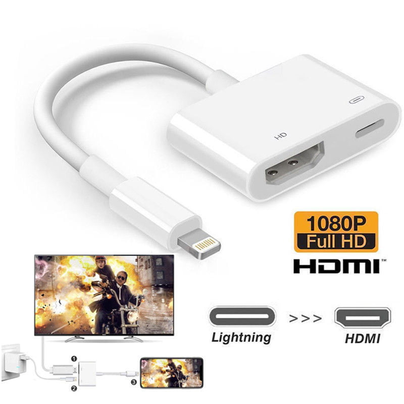 Lightning to HDMI TV AV Adapter 2M Cable For iPad iPhone X 6 7 8 Plus 