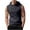 Dark Gray, variant on ZCFZJW Men's Workout Hooded Tank Tops Trendy Drawstring Sleeveless Gym Hoodies Bodybuilding Muscle Cut Off T-Shirts with Kangaroo Pockets Red L