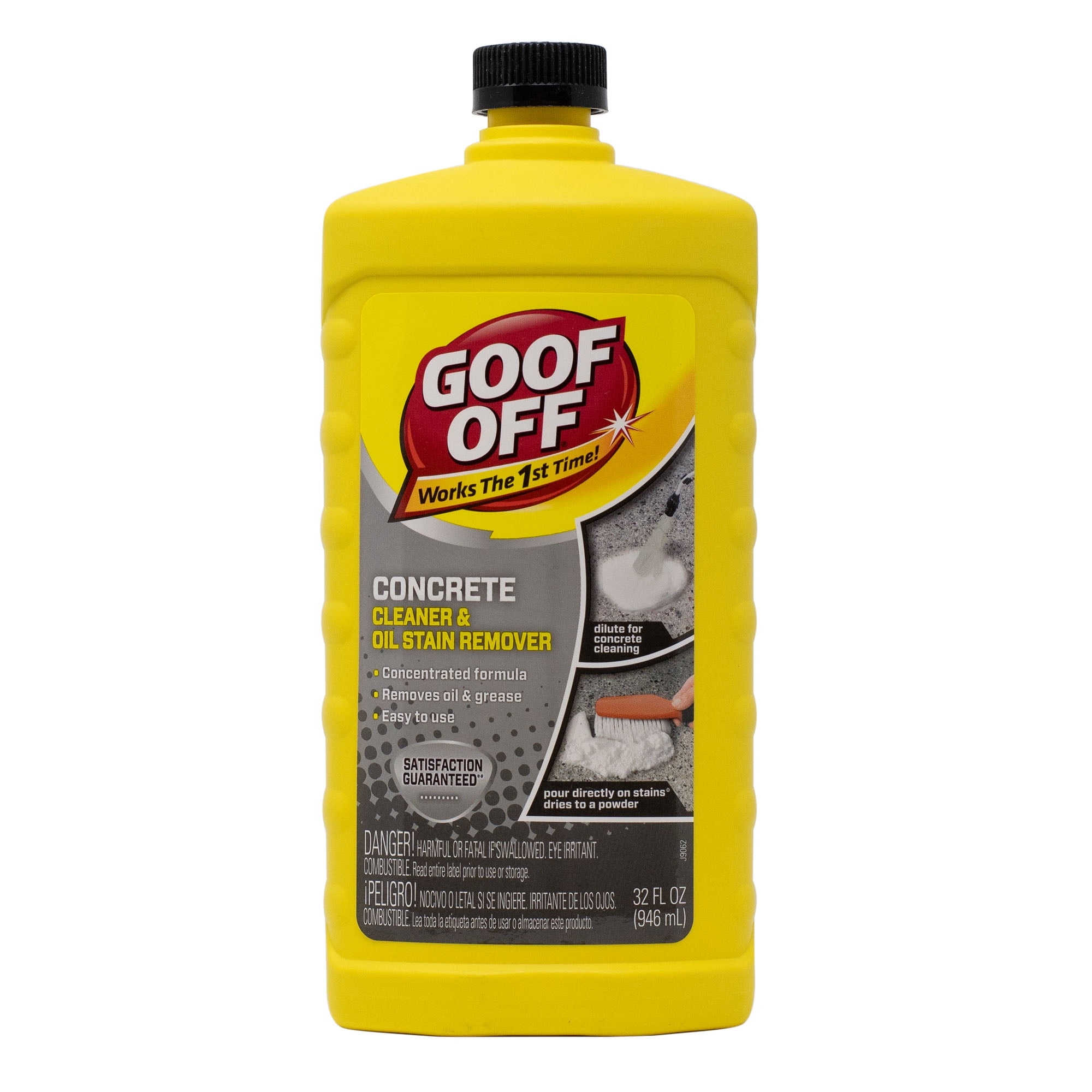 Goof Off Concrete Cleaner and Oil Stain Remover - 26 oz. Bottle