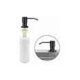 thumbnail image 1 of Dispensador de jabón para fregadero de cocina, dispensador de detergente incorporado de acero inoxidable de cocina de 350 ml, dispensador de jabón recargable con bomba giratoria de 360° (negro mate, 1 of 5