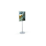 Testrite Visual Products LF228-B Poster SignHolders 22 in.X28 in. Double Pole Signholder- Silver