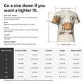 thumbnail image 4 of Bixox Men's Brown Cat Cartoon Printed Short Sleeve Skinny Athletic T-Shirt, 4 of 6