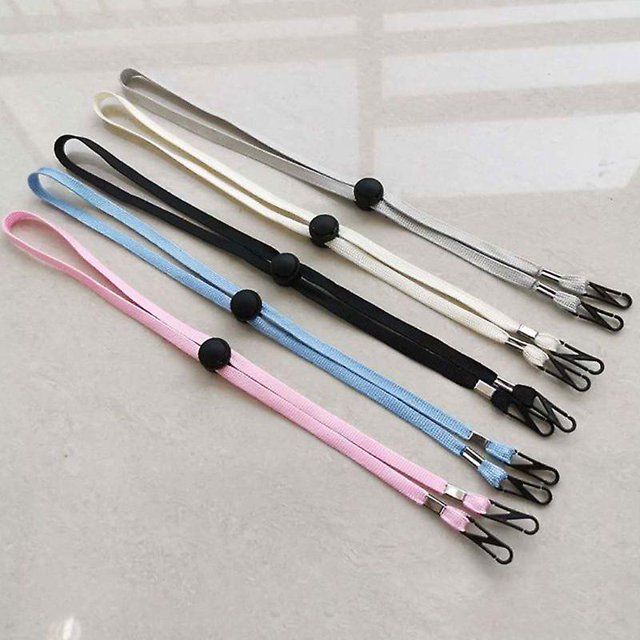 10 Uds. Soportes de correas de cordón para máscara para la parte posterior de la cabeza o el cuello con ajustable ShuxiuWang 9024715381613