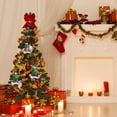 thumbnail image 4 of Decoración De Árbol De Navidad Personalizado Adornos De Navidad De Reunión Familiar Con Patrón De Papá Noel De Trébol De Cuatro Hojas sonducket HA041686-07, 4 of 6