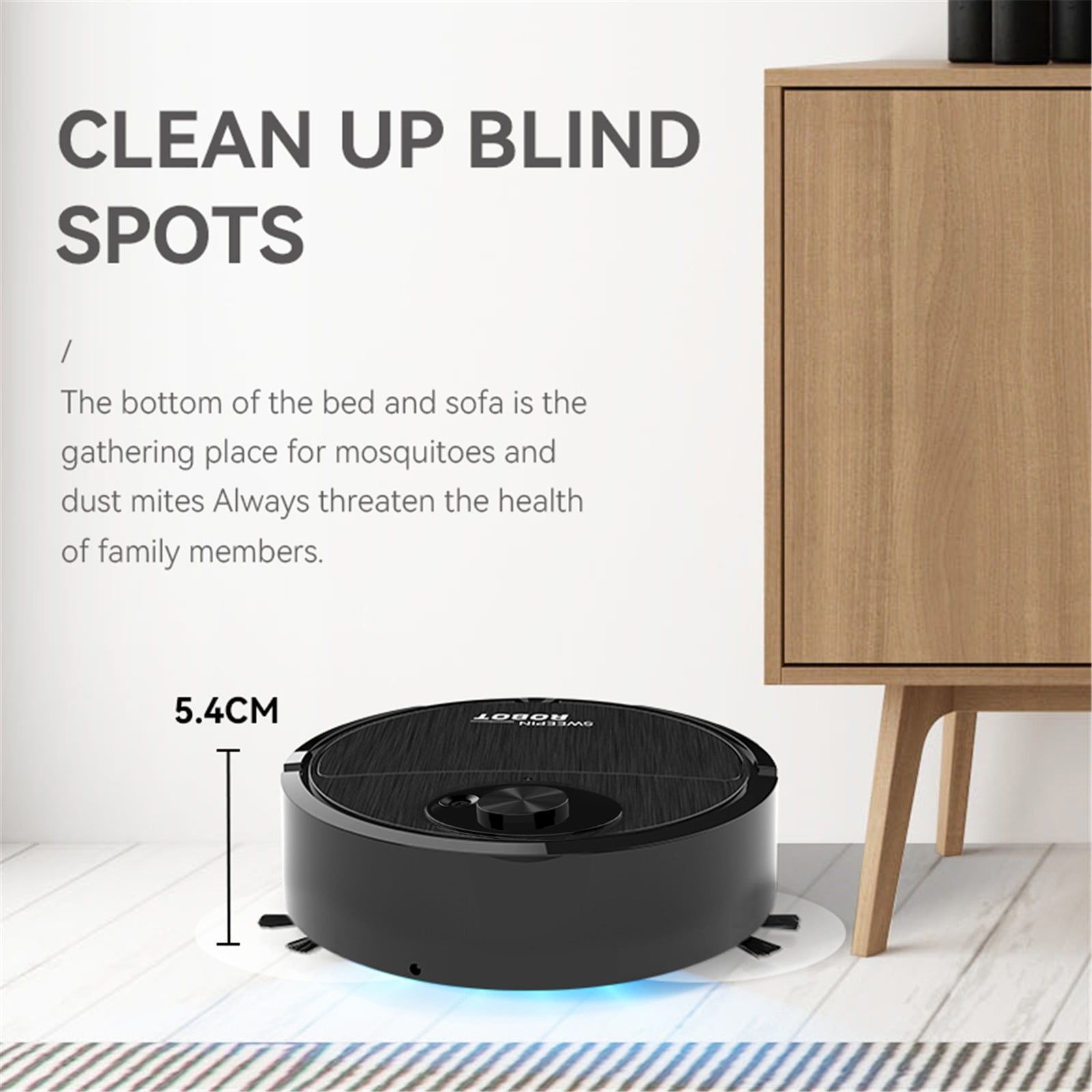 New Kids Holiday Gifts Smart Robot Toy Vacuum Cleaner Auto Floor Cleaning Toy Play with Childrenand Pet