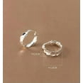 thumbnail image 2 of K-KED 925 Sterling Silver 16mm Hoop Earrings 5mm Wide, 2 of 6