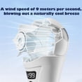 thumbnail image 4 of Ventilador portátil con forma de balón de fútbol: mini ventilador portátil recargable por USB, potente flujo de aire de 9 m/s, 5 velocidades, ligero, fabricado en ABS, ideal para partidos, event, 4 of 6