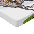 thumbnail image 2 of Ambesonne Animal Fitted Sheet, Horse Racing Sketch, Queen Size, Multicolor, 2 of 3