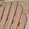 thumbnail image 4 of Noble House Hollywood Outdoor Foldable Acacia Wood Adirondack Chair Dark Brown, 4 of 9