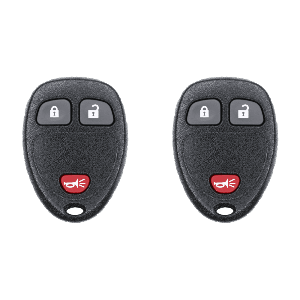 2 Pack Replacement Key Fob Remotes For 2006-2011 Chevrolet HHR - Black, Needs Programming