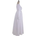 thumbnail image 4 of Women's White Regency Dress Tea Party Medieval Vintage Ball Gown, 4 of 6