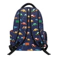 thumbnail image 2 of Chririnla Colorful Vehicles Art School Backpacks with Multi-Pocket Multi Pockets Casual Daypack, Lightweight 17 Inch Bookbag for Elementary School Daily Use, 2 of 10