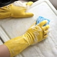 thumbnail image 4 of Playtex HandSaver Reusable Rubber Cleaning Gloves, Size Medium, 1ct. (Pack of 3), 4 of 6