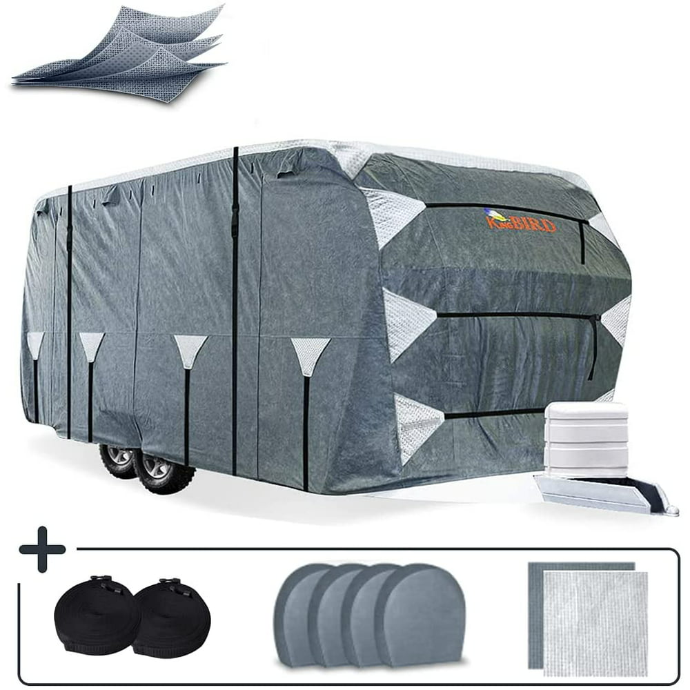 king bird upgraded travel trailer cover