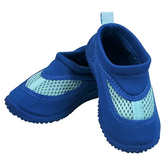 Iplay Baby Boys Sand and Water Swim Shoes Kids Aqua Socks for Babies, Infants, Toddlers, and Children Royal Blue Size 4 / Zapatos De Agua